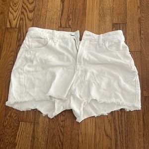 Good American white shorts